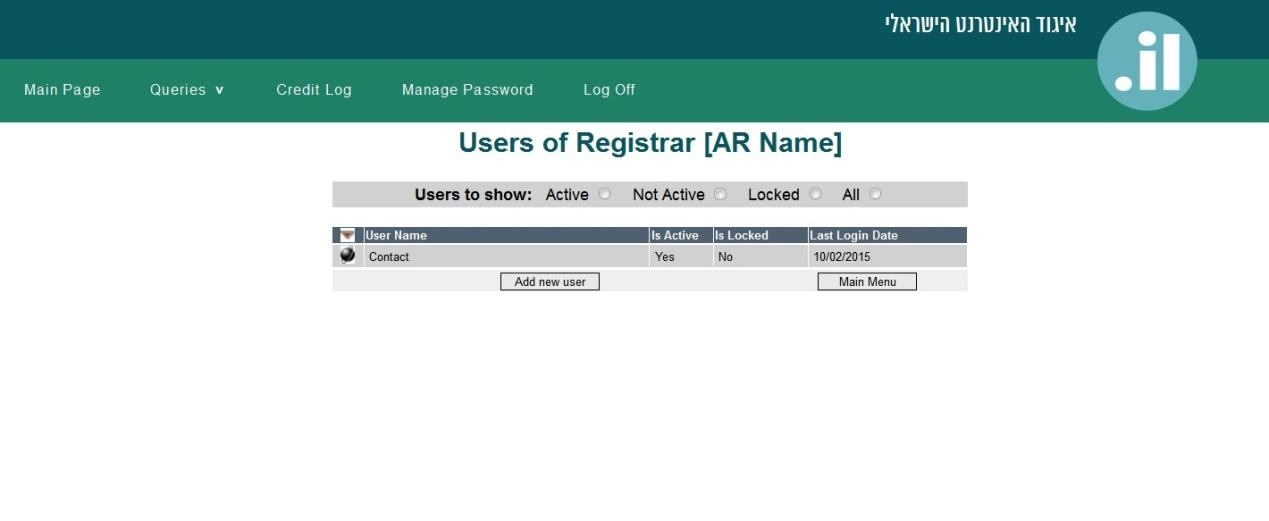 IRI manage users